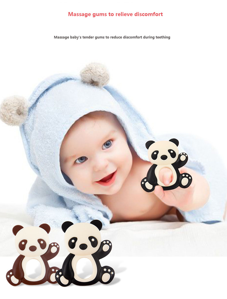 Adorable Baby Panda Silicone Teether 2 1