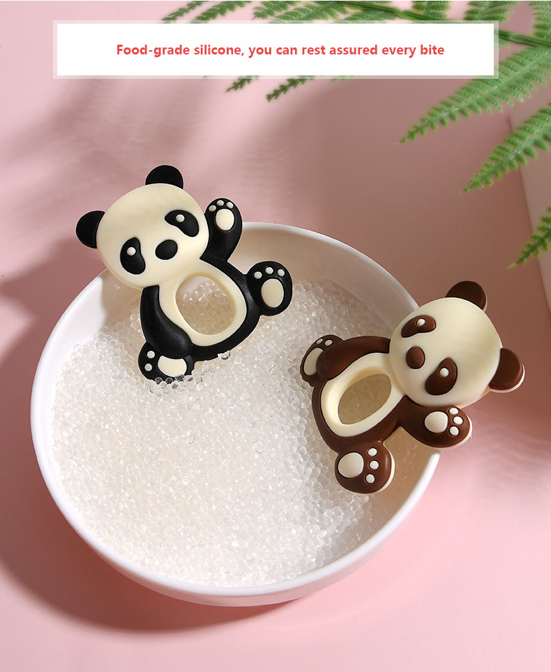 Adorable Baby Panda Silicone Teether 4 1