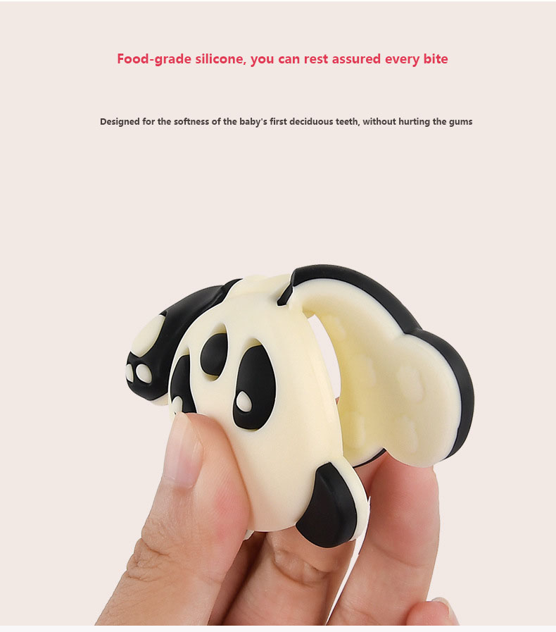 Adorable Baby Panda Silicone Teether 5 1