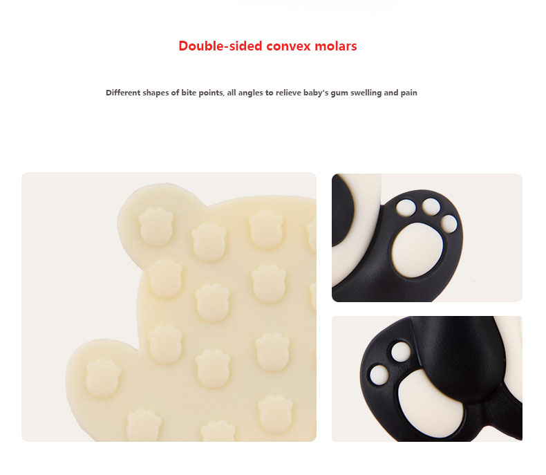 Adorable Baby Panda Silicone Teether 7
