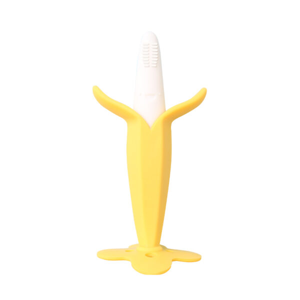 Banana Shaped Silicone Teething Toothbrush 3