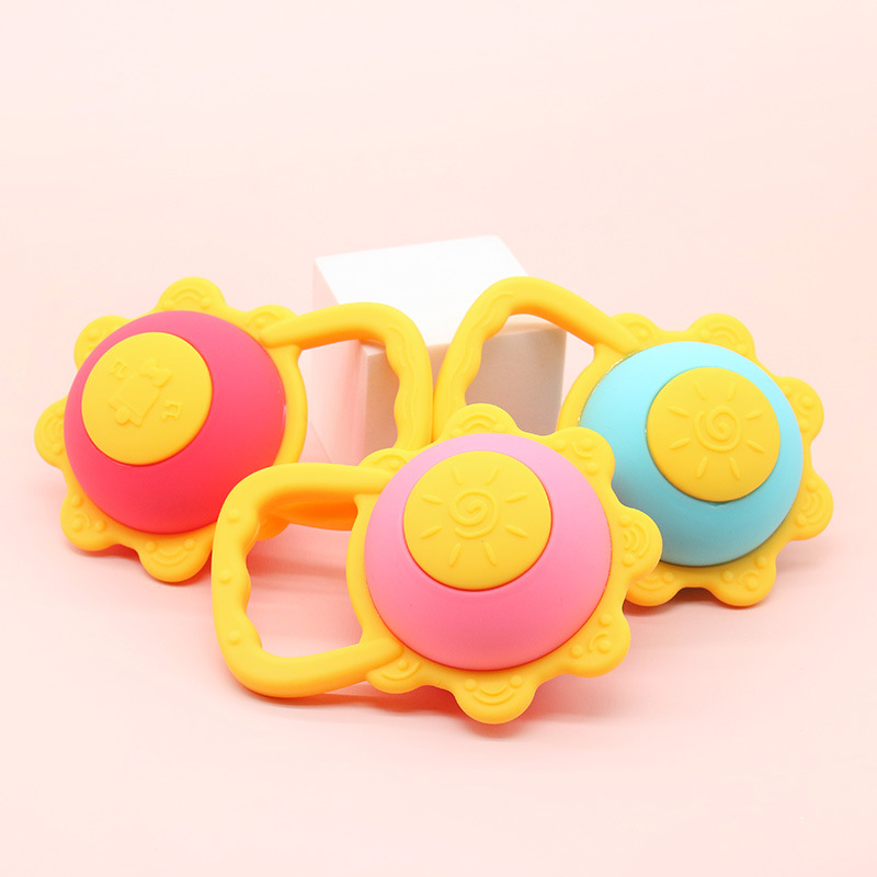 Gleamy Sun Shape Silicone Teether Toy 4