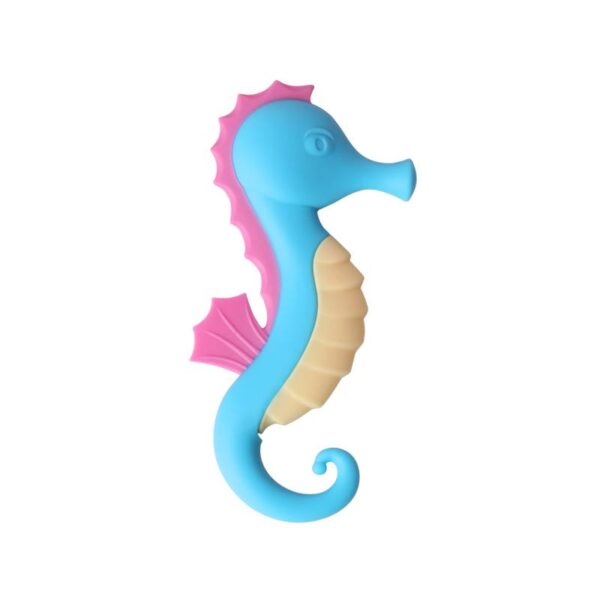 Playful Silicone Baby Teether with Small Seahorse Shape 1