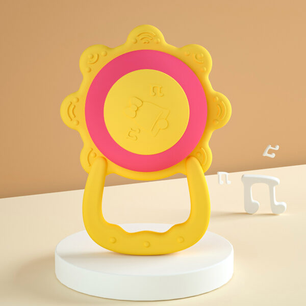 Sun Shape Silicone Teether with Lighting Ball 3