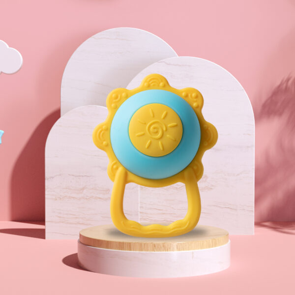 Sun Shape Silicone Teether with Lighting Ball 6
